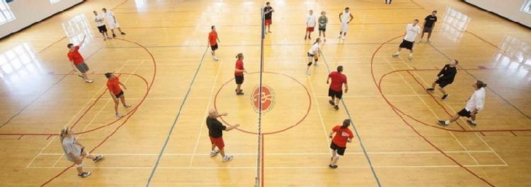 Volleyball game at Campus Recreation Center